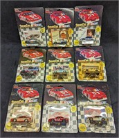 9 NASCAR Racing Champions Die Cast Racing Cars