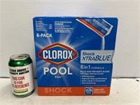 6-pack Clorox pool and spa shock xtra blue