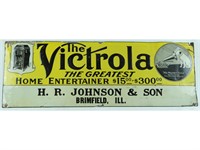 Victrola Tin Advertising Sign