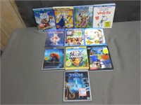 Lot of 11 Childrens Blu Ray Movies 3D