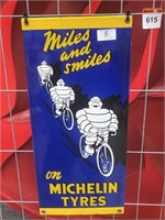 Michelin Tyres Enamel Sign 230 x 500 - Modern