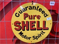 Shell Motor Spirit Enamel Sign 345mm Diameter-