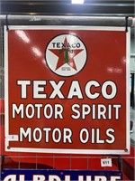 Texaco Motor Spirit Enamel Sign 450 x 450 -