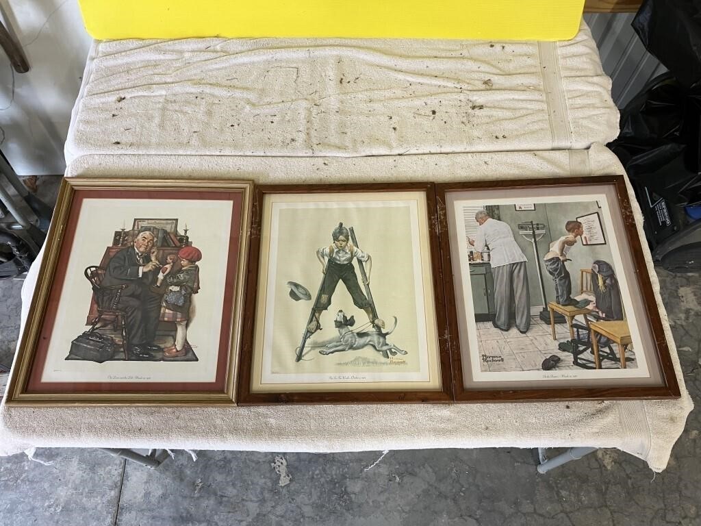 Framed Norman Rockwell Prints