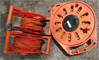 Three Extension Cords With Reels