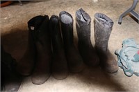 3 PAIR OF SIZE 10 INSULATED BOOTS