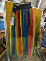 new adult  xxl rainbow tutu skirt