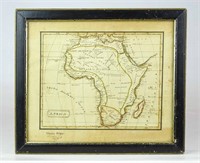 18th c. Hand Drawn Map of Africa