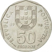 Portugal 50 escudos, 1988