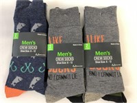 6 New Pair Mens Crew Socks Size 6-12