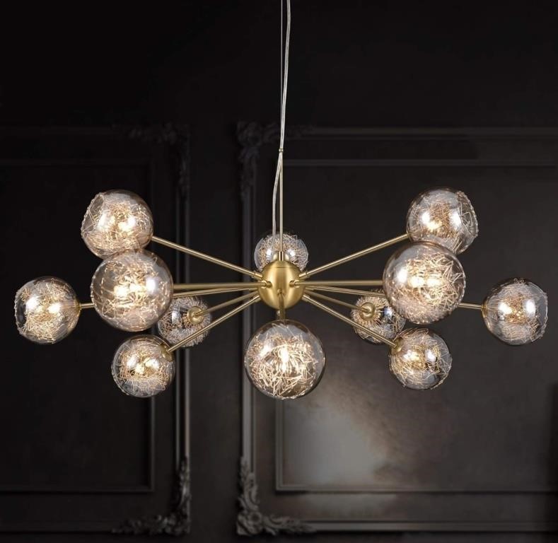 Sputnik Chandeliers Modern Glass Bubble