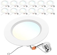 Sunco 12 Pack LED Recessed 6 Inch, High