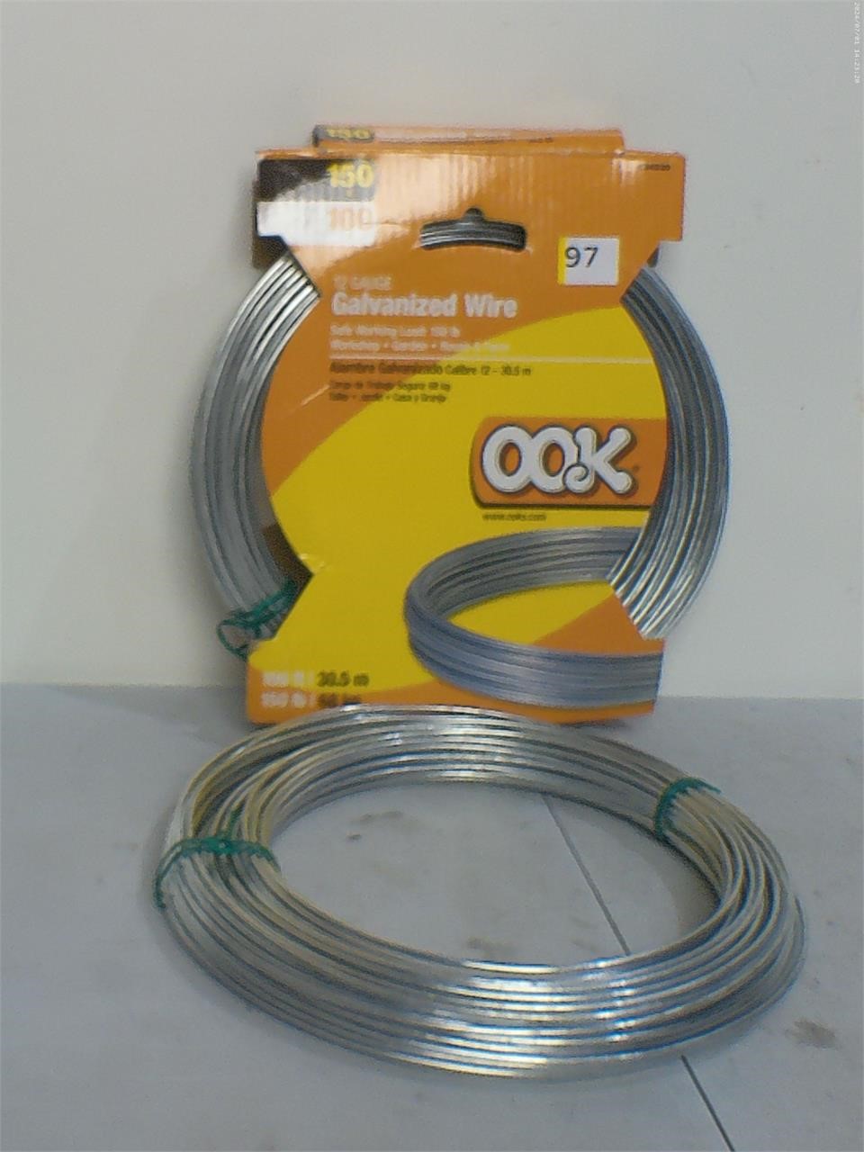 100ft 12 Gauge Galvanized Wire x2