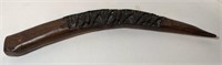 Wooden carved "tusk". Measures 20" long