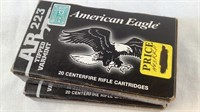 (2x the bid) American Eagle AR 223 Rem Ammo