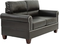 Poundex Bobkona Bonded Leather Love Seat F7878-1