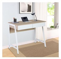 ($89) Hometrends 39.4’’ White Computer Desk 2
