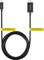Insignia 6' USB-C to 4K HDMI Cable - Black