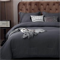 $73 All Season King size 3 PCs Gray Comforter Set