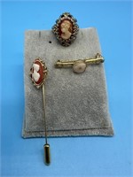 3 Pc. Assorted Cameo Jewelry