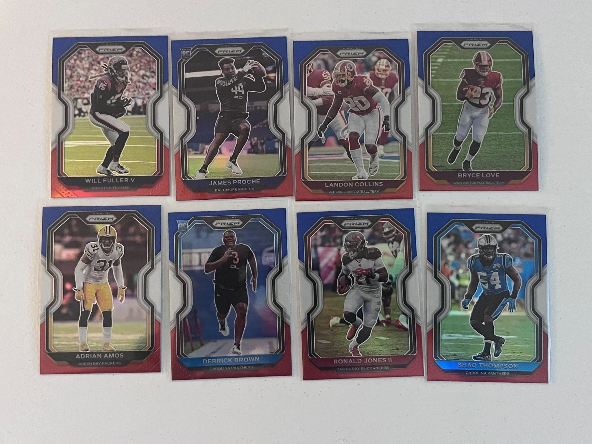 Fuller, Jones, Shaq, Collins Red White Blue Prizm