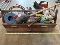 Assorted plumbing items, snakes, fittings, etc