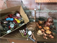 Lot of Vintage Copper Kitchen Ware & Cookie