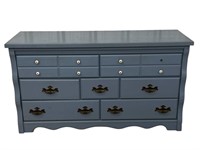 Wooden Blue 7 Drawer Dresser