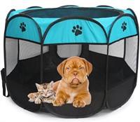 HUYUUOO FOLDABLE PET PLAYPEN(44.8X22.8IN)