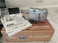 Canon Power Shot A530 digital camera in original