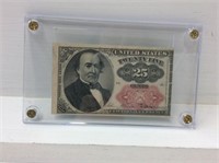 1874 (au) U S 25 Cent Fractional Currency Fr1309