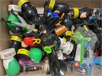 Assorted Batman, candy dispensers, figurines, and