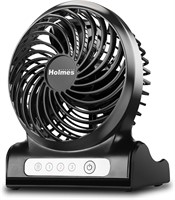 HOLMES 4" Personal Fan, Rechargeable Battery