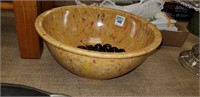 Melmac bowl and necklace