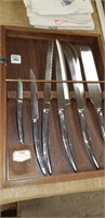 set of kitchen knives