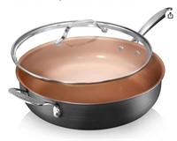 GOTHAM STEEL Nonstick Sauté Pan with Lid