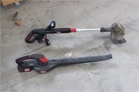 Cordless trimmer and blower