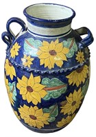 Sunflower Stoneware Outdoor Urn