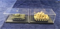 (2) Military Collector Model Tanks