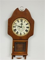 Caravelle wall clock- maple cabinet