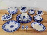 Grouping of Antique Blue & White China