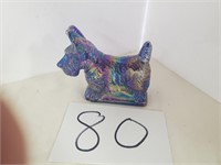 Scotty Dog Carnival Glass figure