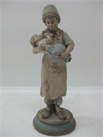 Vtg 11.5" Tall Ceramic Figurine - Stamped Base