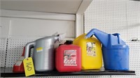 Fuel Cans, Funnels, Oil Cans
