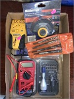 Lot - Drill Driver, Stud Finder, Volt Meter etc