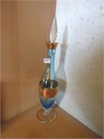 Vintage Bohemian Glass Cobalt Blue