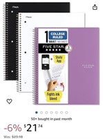 Five Star Wirebound Premium Notebook, College