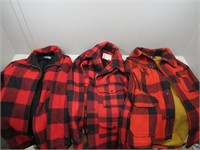 (3) Woolrich and C.C. Filson plaid wool hunting