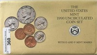 1990PD US Mint Set UNC