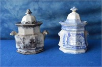 Early Lidded China Jars